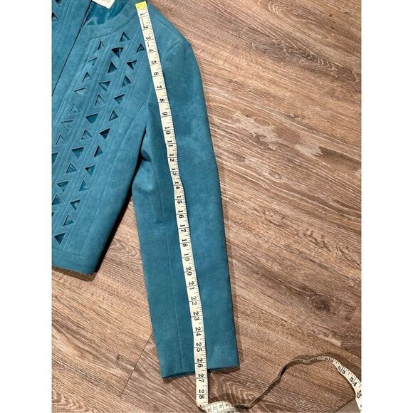 Abe Schrader vintage micro suede jacket blazer 10 M - Picture 10 of 11